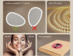 Irregular‑shaped mirror with lighting, 114×84 cm, dual color, touch switch, heating mat #6
