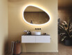 Irregular‑shaped mirror with lighting, 114×84 cm, dual color, touch switch, heating mat #9