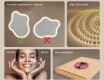 Irregular‑shaped mirror with lighting, 74×94 cm, dual color, touch switch, heating mat #6