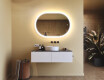 Illuminated bathroom mirror, 100×70 cm, dual color, touch switch, heating mat #9