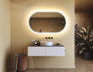 Illuminated bathroom mirror, 120×70 cm, dual color, touch switch, heating mat #9