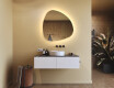 Irregular-shaped mirror with lighting, 84×84 cm, dual color, touch switch, heating mat #9