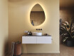 Irregular-shaped mirror with lighting, 64×94 cm, dual color, touch switch, heating mat #9