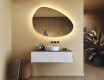 Irregular-shaped mirror with lighting, 114×84 cm, dual color, touch switch, heating mat #9