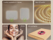 Rounded bathroom mirror with LED lighting, 80×60 cm, dual color, touch switch, heating mat #6