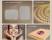 Rounded bathroom mirror with LED lighting, 100×70 cm, dual color, touch switch, heating mat #6