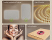 Rounded bathroom mirror with LED lighting, 120×70 cm, dual color, touch switch, heating mat #6