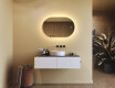 Illuminated bathroom mirror, 80×50 cm, dual color, touch switch, heating mat #9