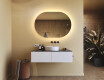 Illuminated bathroom mirror, 100×70 cm, dual color, touch switch, heating mat #9