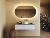 Illuminated bathroom mirror, 120×70 cm, dual color, touch switch, heating mat #9