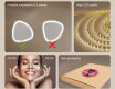 Irregular‑shaped mirror with lighting, 64×64 cm, dual color, touch switch, heating mat #6