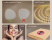 Irregular-shaped mirror with lighting, 64×64 cm, dual color, touch switch, heating mat #6