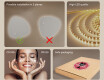 Irregular‑shaped mirror with lighting, 74×74 cm, dual color, touch switch, heating mat #6