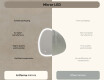 Irregular‑shaped mirror with lighting, 94×94 cm, dual color, touch switch, heating mat #7