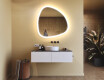 Irregular‑shaped mirror with lighting, 94×94 cm, dual color, touch switch, heating mat #9
