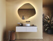 Bathroom mirror with lighting, 104×94 cm, dual color, touch switch, heating mat #9