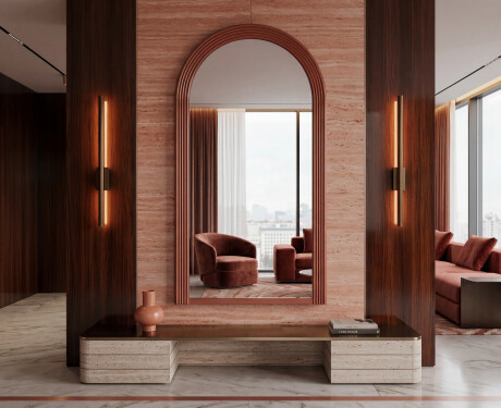 Modern mirror with a lacquered ARCUS MDF frame #6