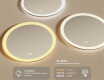 Round LED Bathroom Mirror 80 cm with Dual Color, Touch Switch and Heating Mat #3