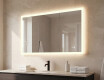 Rectangular LED Bathroom Mirror 80x60/60x80 cm with Dual Color, Touch Switch and Heating Mat