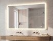 Rectangular LED Bathroom Mirror 80x60/60x80 cm with Dual Color, Touch Switch and Heating Mat #8