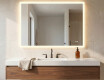 Rectangular LED Bathroom Mirror 80x60/60x80 cm with Dual Color, Touch Switch and Heating Mat #9