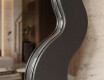 Decorative wavy mirror with a lacquered FLOW MDF frame #2
