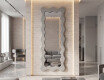 Decorative wavy mirror with a lacquered FLOW MDF frame #6