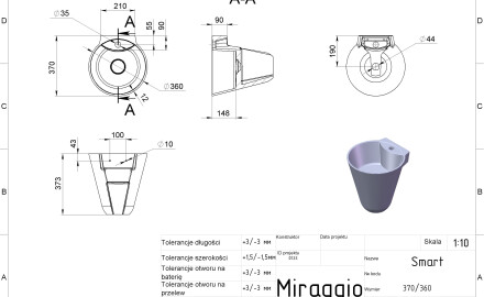 SMART MATT washbasin