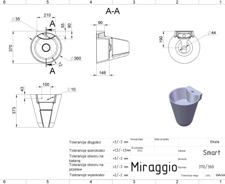 SMART MATT washbasin