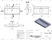 VARNA 800 MATT washbasin