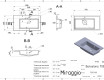 BARCELONA 700 R MATT washbasin