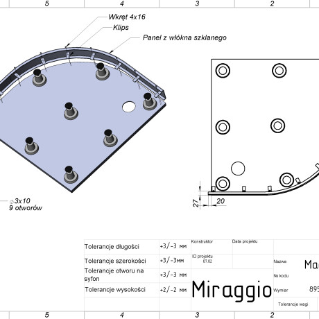 MADRID 900 shower tray #5