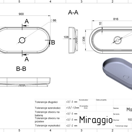 MARTA 900 washbasin #5