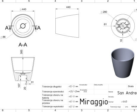 SAN ANDREAS MATT washbasin