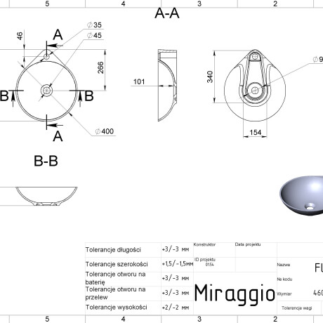 FLORENCE MIRASOFT washbasin #1