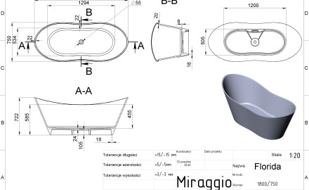 FLORIDA MIRASOFT bath