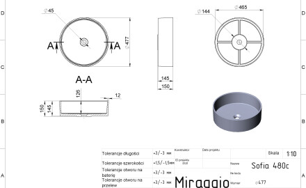 SOFIA MIRASOFT washbasin