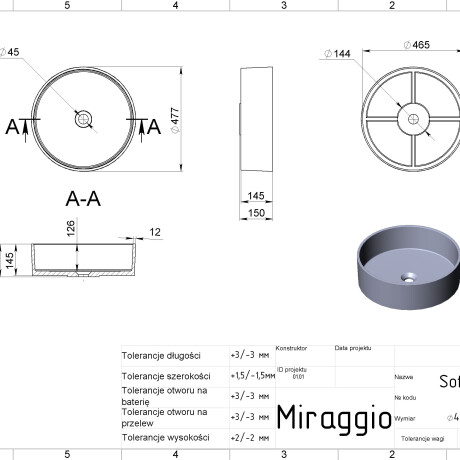 SOFIA MIRASOFT washbasin #1