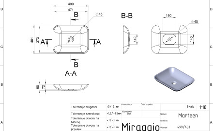 MARTEEN MIRASOFT washbasin