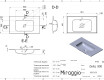 DELLA 800 MIRASOFT washbasin