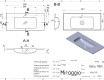 DELLA 1000 MIRASOFT washbasin