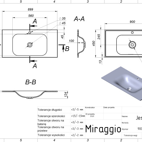 JESSEL 900 MIRASOFT washbasin #1