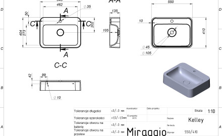 KELLEY MIRASOFT washbasin