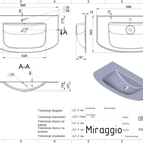 DEA 1000 washbasin #5