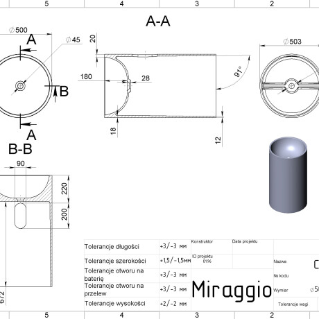COSMOS MIRASOFT washbasin #5