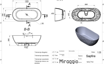 SAPFIRE MIRASOFT bath