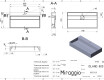 ISLAND 800 MIRASOFT washbasin