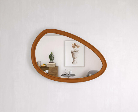 Asymmetrical mirror with decorative MDF frame L304 #2