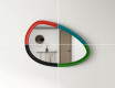Asymmetrical mirror with decorative MDF frame L304 #4