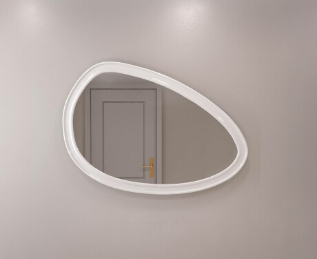 Asymmetrical mirror with decorative MDF frame L304 #5